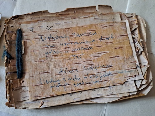 The 18-page diary by Janina Krzeczkowska hold in the IPN Archives, IPN BU 4220/12. Fot. Justyna Staroń (AIPN)